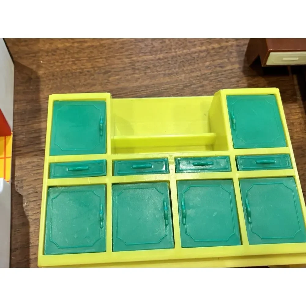 Vintage 50's 60’s dollhouse furniture lot , Marx Lunbys